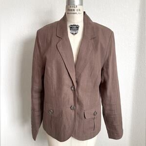 Merona - Linen Pinstripe Blazer size XL